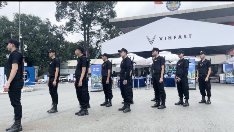 An Ninh vệ sĩ tại sự kiện vinfast